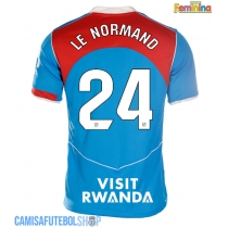 Camisa de time de futebol Atletico Madrid Robin Le Normand #24 Replicas 3º Equipamento Feminina 2025-26 Manga Curta